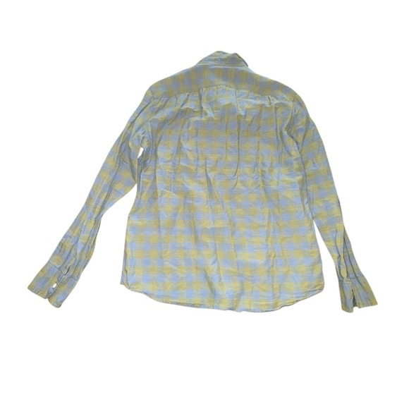 J. Crew Blue and Green Casual Button Down Shirt Slim Fit - Picture 6 of 7